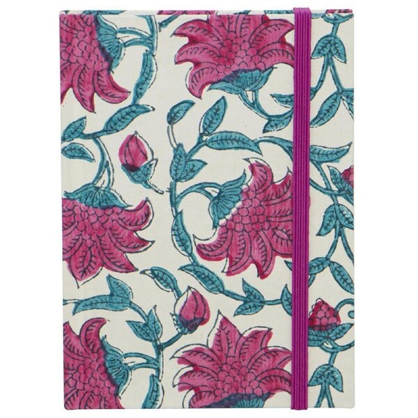 Lantern Studios A6 Journal/Notebook Hardcover Stationery Indian Coral Flower