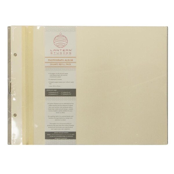 10pc Lantern Studios Chianti 23x31.5cm Refill Paper Protective Sheets Cream