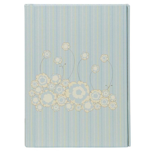 Lantern Studios A6 Journal/Notebook Hardcover Stationery Magnetic Blue Flower