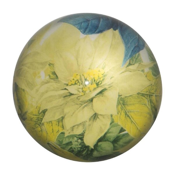 Lantern Studios Italian Paperweight/Paper Weighted Office/Desk Round Foliage