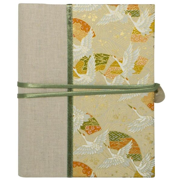 Lantern Studios Japanese A6 Journal/Notebook Hardcover Stationery Crane Gold