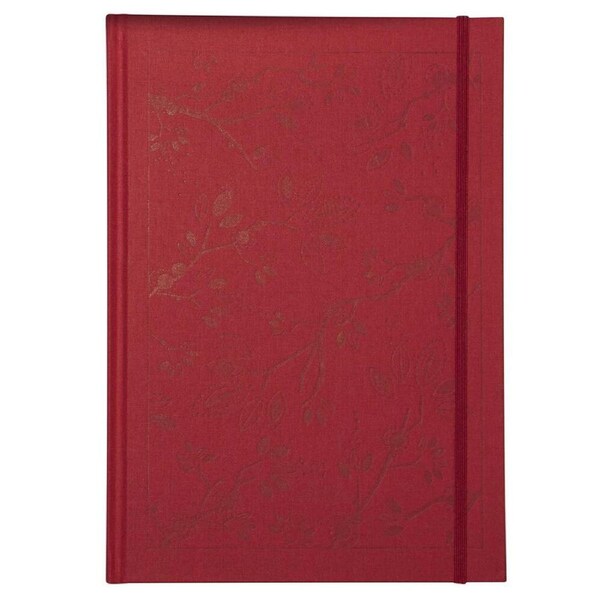 Lantern Studios A4 Journal/Notebook Hardcover School Stationery Foil Leaf/Red