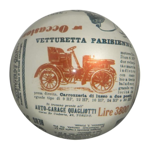 Lantern Studios Italian Paperweight/Paper Weight Office/Desk Round Newspaper
