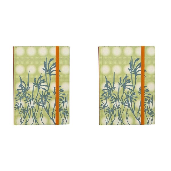 2x Lantern Studios Botanica A6 Journal Hardcover Diary Note Stationery Kanga Paw