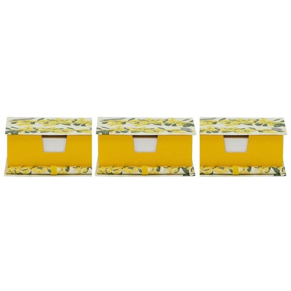 3x Lantern Studios Botanica 200-Memo Block Writing Paper Home Stationery Wattle