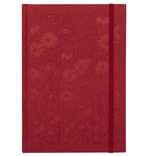 Lantern Studios Linen A5 Journal/Notebook Hardcover Office Stationery Cherry