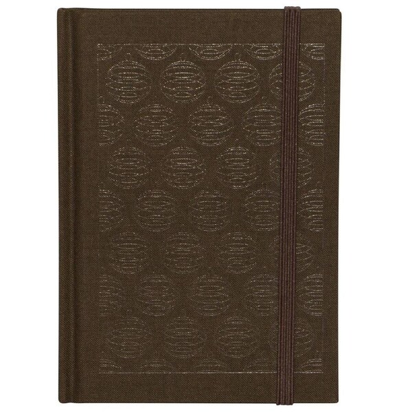 Lantern Studios Linen A6 Journal/Notebook Hardcover Log Stationery Chocolate