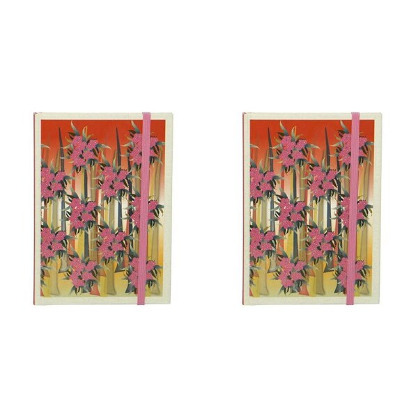 2x Lantern Studios Botanica A6 Journal Hardcover Diary Stationery Flowering Gums