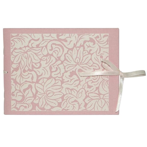 Lantern Studios Photo Wallet/Mini Picture Album Memory 6-Slip Page Pink Linen