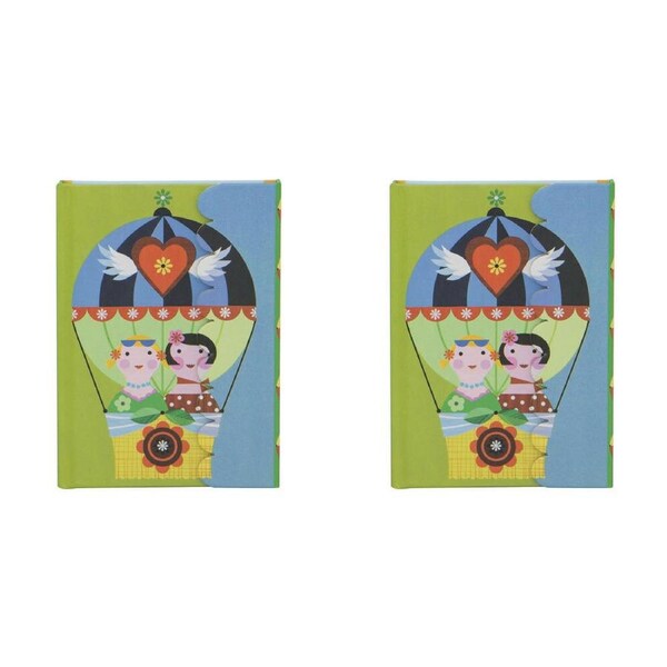 2x Lantern Studios Ellen G A6 Journal/Notebook Hardcover Home Stationery Balloon