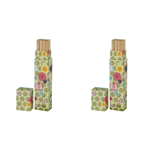 2x 12pc Lantern Studios Coloured Pencil w/Cannister Set Colouring Cottage Garden