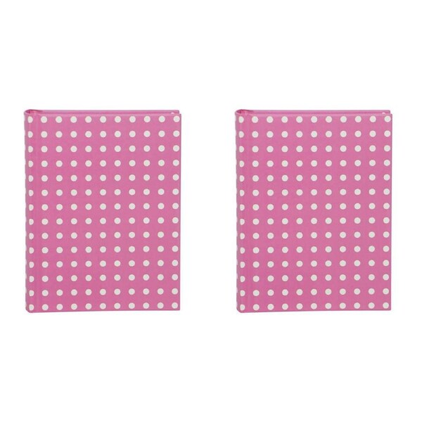 2x Lantern Studios Animal Playdate 64-Pocket 12x16cm Photo Album Pic Book Pink