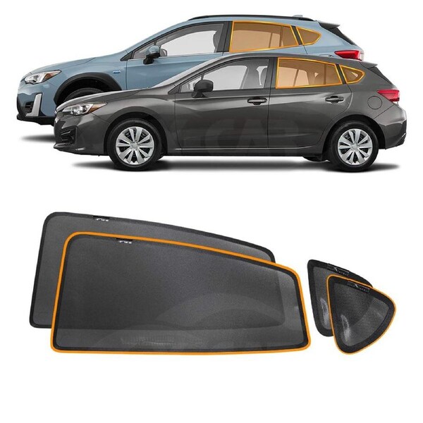 Rear Port Window Sun Shade for Subaru XV/Impreza Hatchback 2017-2023 Car Sun Blind Mesh