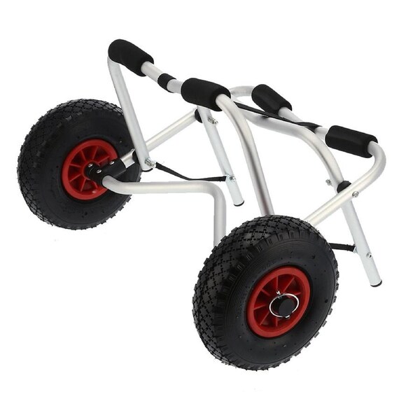 Kayak Canoe Trolley With Strap Aluminium Collapsible Wheel Cart Carrier Foldable