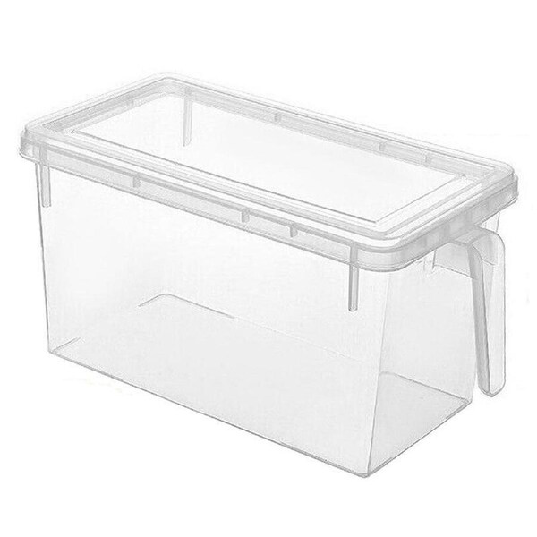 Refrigerator Food Storage Containers Kitchen Fridge Organizer Freezer Box Set - 4x