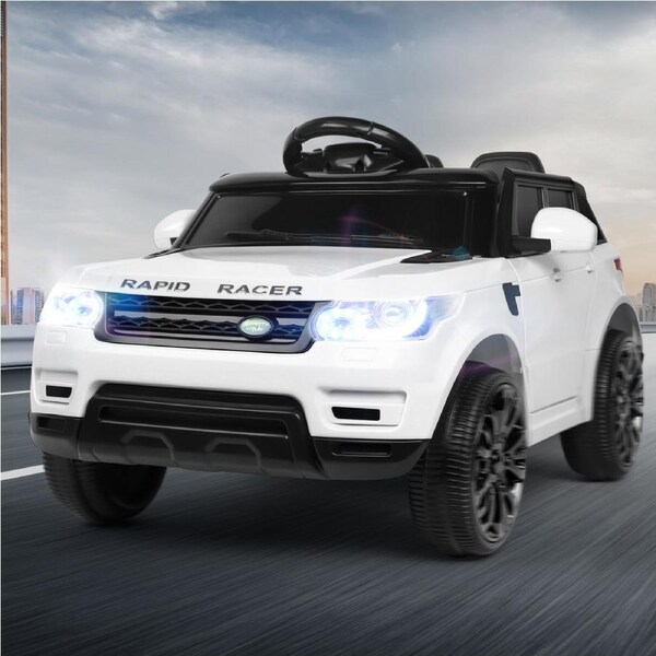 12V ALFORDSON Kids Ride On Car Electric Toys Remote MP3 LED Lights White