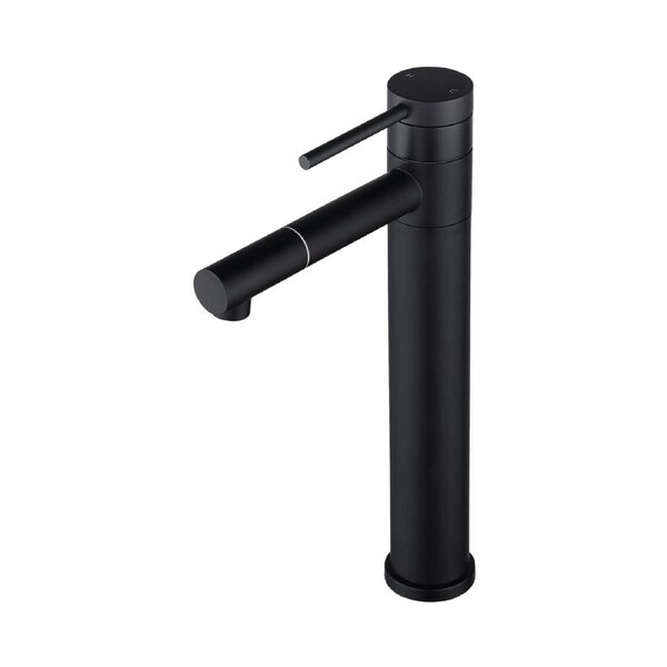 Stainless Steel Basin Mixer Tap Deck Mounted Bathroom Vanity Tall Faucet Black