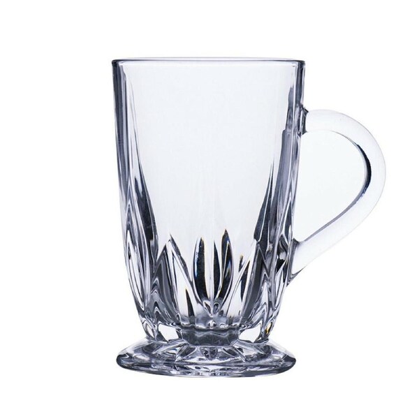 285ml Set of 6 Crystal Glass Mugs