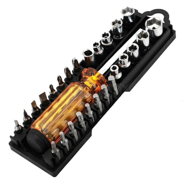 28pcs Screwdriver Bits And Socket Set
