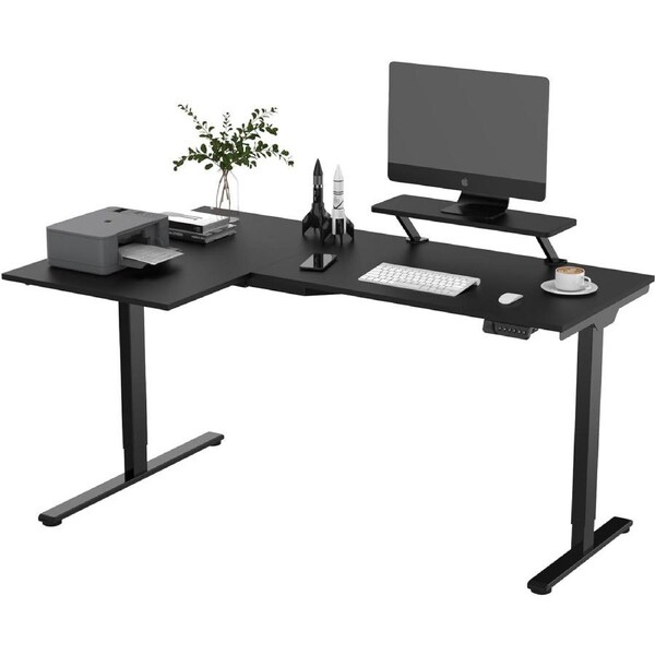 Electric Sit Stand Desk with Splice Board - 160x100cm Maple