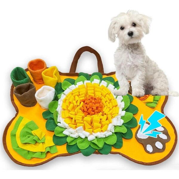 Dog Snuffle Mat - 25 x 17 Interactive Puzzle Toy for Small and Medium Breeds