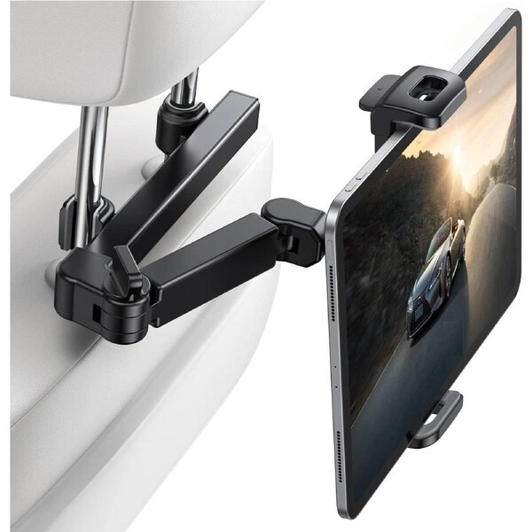 2023 Adjustable Car Tablet Mount for Back Seat - Road Trip Essentials for Kids - Fits 4.7-11 Tablets