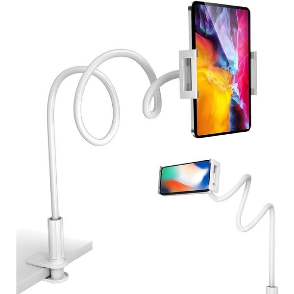 Adjustable Gooseneck Tablet Holder for iPhone & iPad - 4-10.6 Inches