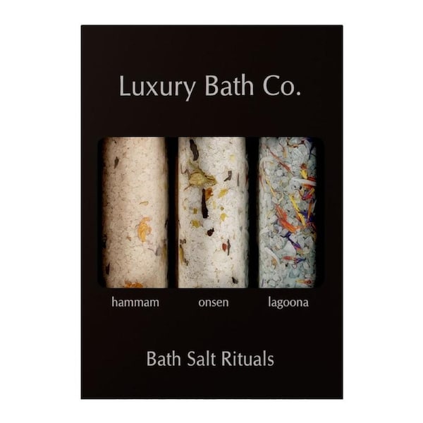 Luxury Bath Co. Bath Salt Arabian, Japanese, Polynesian Rituals Gift Set
