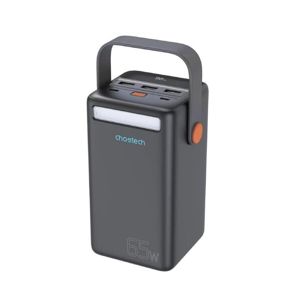 Choetech B664 50000mAh PD65w 2 inputs 4 Outputs LED Flashlight Power Bank