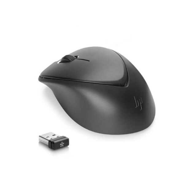 HP Premium Wireless Mouse 1600DPI High-Perfomance Hyper-Fast Scroll Soft-Touch fits Left/Right Hand Fingerprint Resistant Recharge USB Cable
