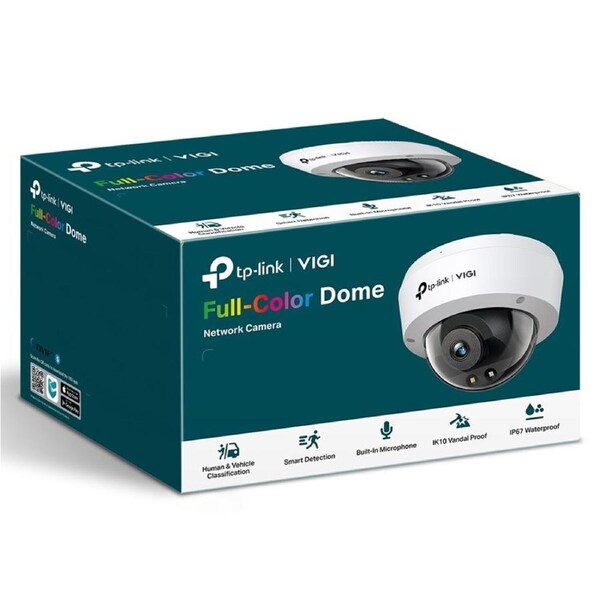 TP-Link VIGI 5MP C250(2.8mm) Full-Color Dome Network Camera 2.8mm Lens, Smart