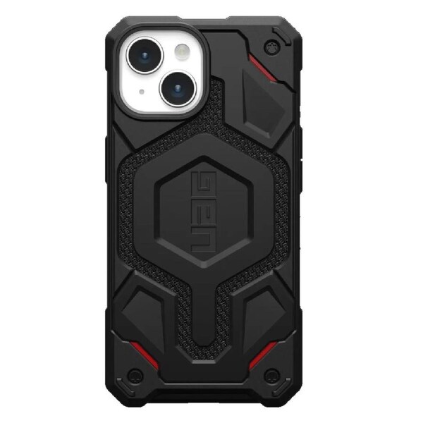 UAG Monarch Pro MagSafe Apple iPhone 15 (6.1') Case - Black (114219113940), 25ft. Drop Protection (7.6M),5 Layers of Protection
