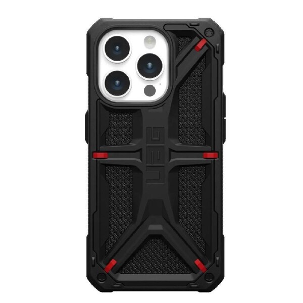 UAG Monarch Apple iPhone 15 Pro (6.1') Case - Black (114278113940), 20ft. Drop Protection(6M),5 Layers of Protection,Tactical Grip