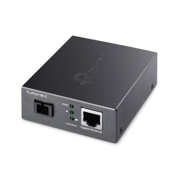 TP-Link TL-FC311B-2 Gigabit WDM Media Converter - IEEE 802.3u 1550nm 2KM (Compatible with TL-FC311A-2)