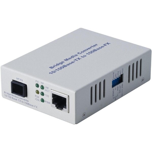 Alloy FCR200MT 10/100Base-TX to 100Base-FX Multimode Fibre (MT) Converter with LFP via FEF or FM. 2Km
