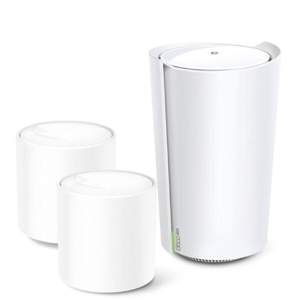 TP-Link Deco X73-DSL(3-pack) AX5400 VDSL Whole Home Mesh Wi-Fi 6 Modem System 270sqm Coverage For 1-3 Bedroom Houses, Dual-Band, OFDMA, MU-MIMO, Beam