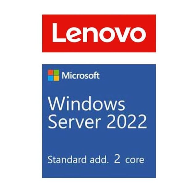 LENOVO Windows Server 2022 Standard Additional License (2 core) (No Media/Key) (Reseller POS Only ST50 / ST250 / SR250 / ST550 / SR530 / SR550 / SR65