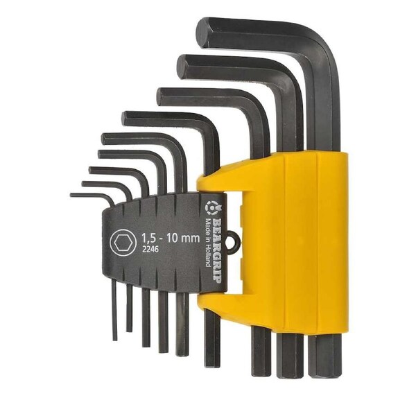 Beargrip Hex Key Swing Set 9 piece 1.5mm-10mm BG-2246