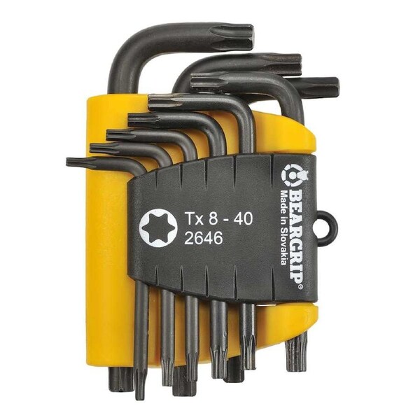 Beargrip Torx Bit Swing Set 9 piece T8-T40 BG-2646