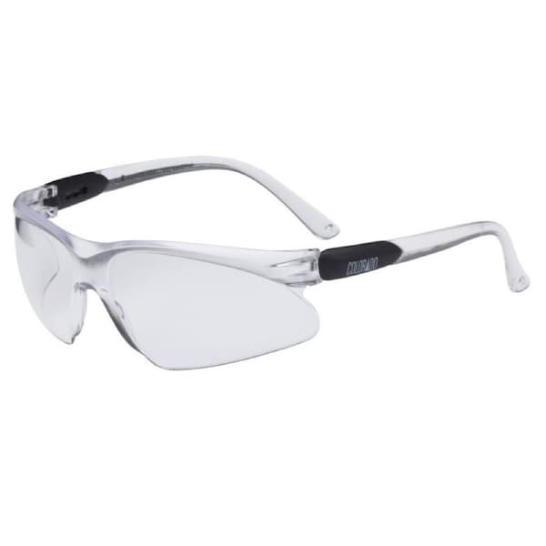 maxisafe (eco340) colorado clear safety glasses ( 10 per box)