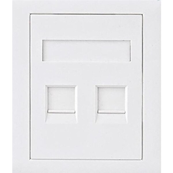 Astrotek CAT5e RJ45 Network Wall Face Plate 86x86mm 2 Port Socket Kit