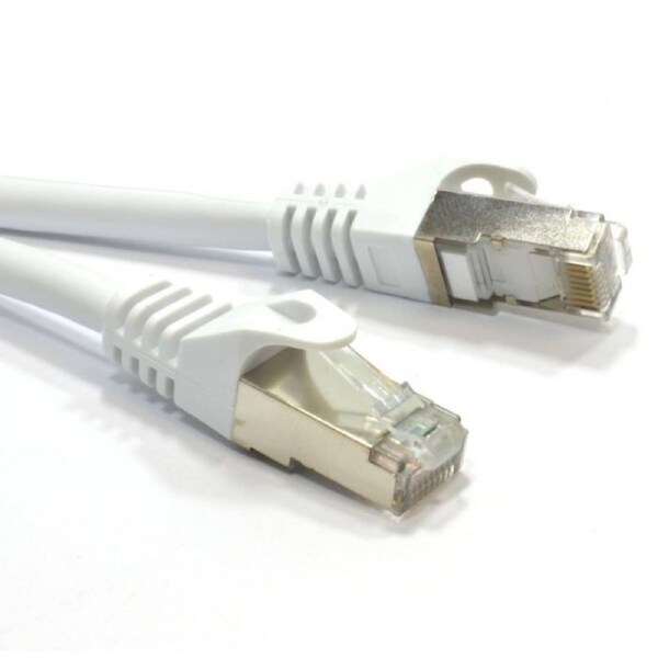 Astrotek CAT6A Shielded Cable 10m Grey/White Color 10GbE RJ45 Ethernet Network