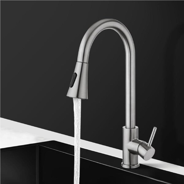 ACA 2 modes Pull Out Kitchen Tap Mixer Tap Laundry Sink Swivel Spout Faucet Brushed