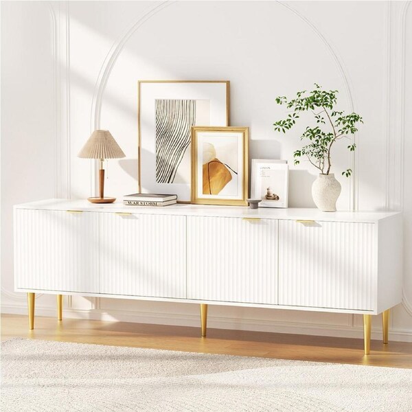 Artiss TV Cabinet Entertainment Unit Stand Storage 180CM White