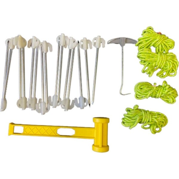 Glow Tent Pegs Stakes Reflective Lines 25PC Set Tent Accessory for Hiking Camping