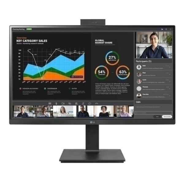 LG 27'' 27BQ75QC-B QHD IPS LED Monitor - 2560x1440 (16:9) / 5ms / 75Hz