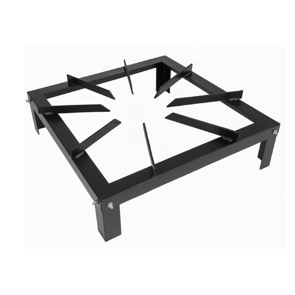 Heavy Duty Sturdy Metal Gas Burner Stand BBQ Barbecue in Black 38x38x10cm