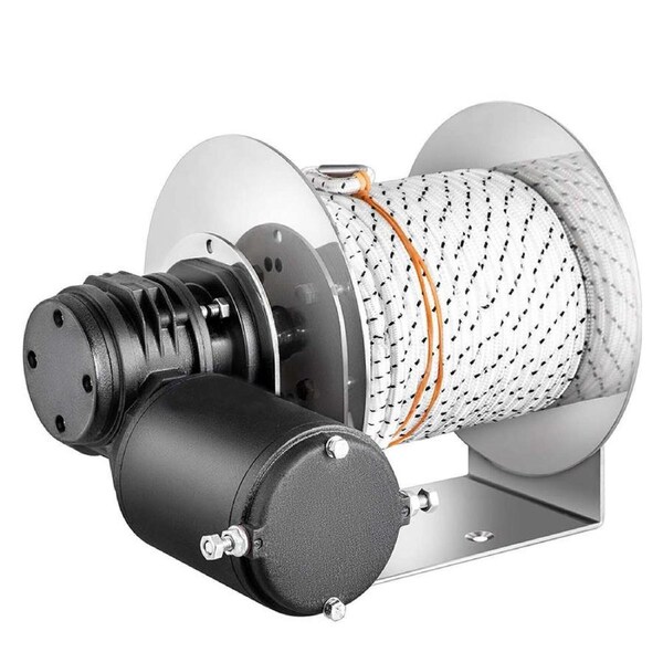 OZNALA 3000KG Electric Anchor Winch TW240 Saltwater Boat Drum Winch & 90m*8mm Rope AUS