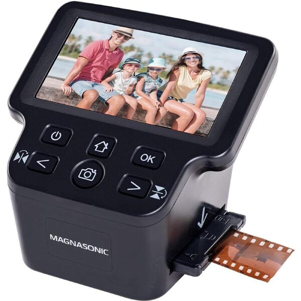 Magnasonic All-in-One 22MP Film Scanner with Large 5" Display & HDMI, Converts 3