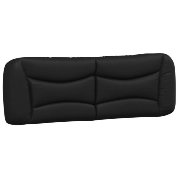 Headboard Cushion "Hvar" Black 153 cm Faux Leather vidaXL